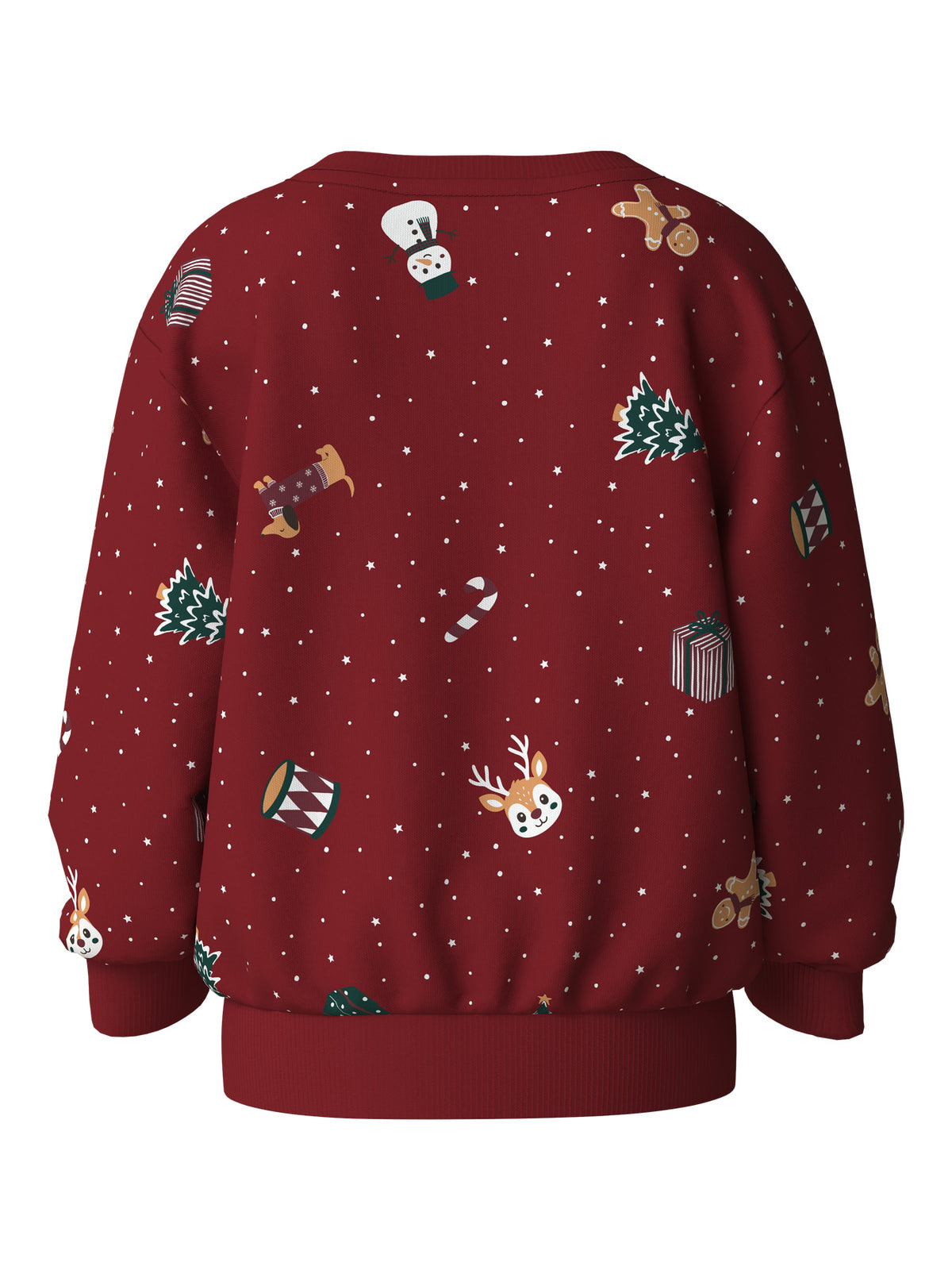 Mit festlichem Design und hochwertiger Verarbeitung ist dieses rote Weihnachts-Sweatshirt von name it der perfekte Begleiter für die Adventszeit. Das kuschelig weiche Material aus 100% Baumwolle bietet maximalen Tragekomfort und Atmungsaktivität. Ideal für gemütliche Winterstunden und festliche Anlässe.