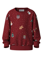 Mit festlichem Design und hochwertiger Verarbeitung ist dieses rote Weihnachts-Sweatshirt von name it der perfekte Begleiter für die Adventszeit. Das kuschelig weiche Material aus 100% Baumwolle bietet maximalen Tragekomfort und Atmungsaktivität. Ideal für gemütliche Winterstunden und festliche Anlässe.