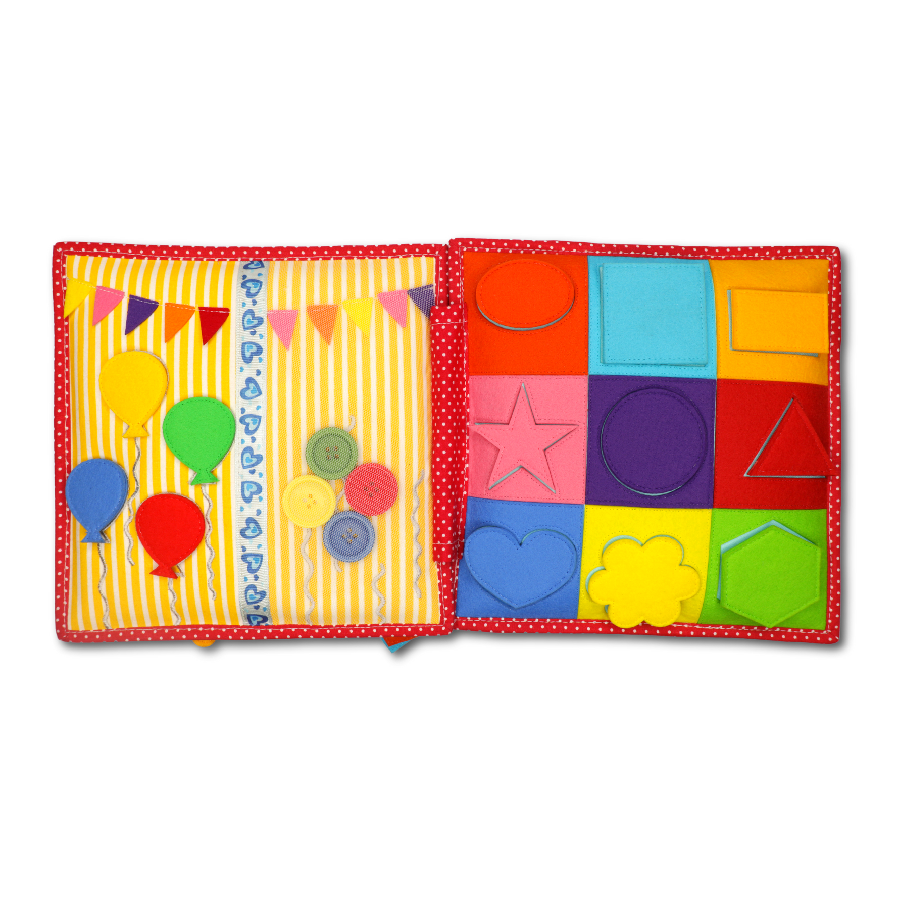 Dieses kreative Quiet Book - Glückspilz&nbsp; wurde gemeinsam mit "Die Kindergartenpädagogin" entwickelt und hat 6 weiche, einzigartig gestaltete Seiten und bringt eine Menge Spielspaß ins Kinderzimmer.

Pädagogisch wertvoll unterstützt dieses Motorikspielzeug die individuelle Entwicklung von Kindern und vertreibt jegliche Langeweile. Dieses Quiet Book ist für Kinder ab 2 Jahren geeignet.