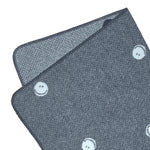 Die blaue Babydecke von Lässig aus weicher Baumwolle (bio) hält die Kleinsten zu Hause und unterwegs kuschelig warm. Die Wende-Decke wurde in Deutschland produziert und ist bei 30 °C waschbar. Maße: 75 x 100 cm

