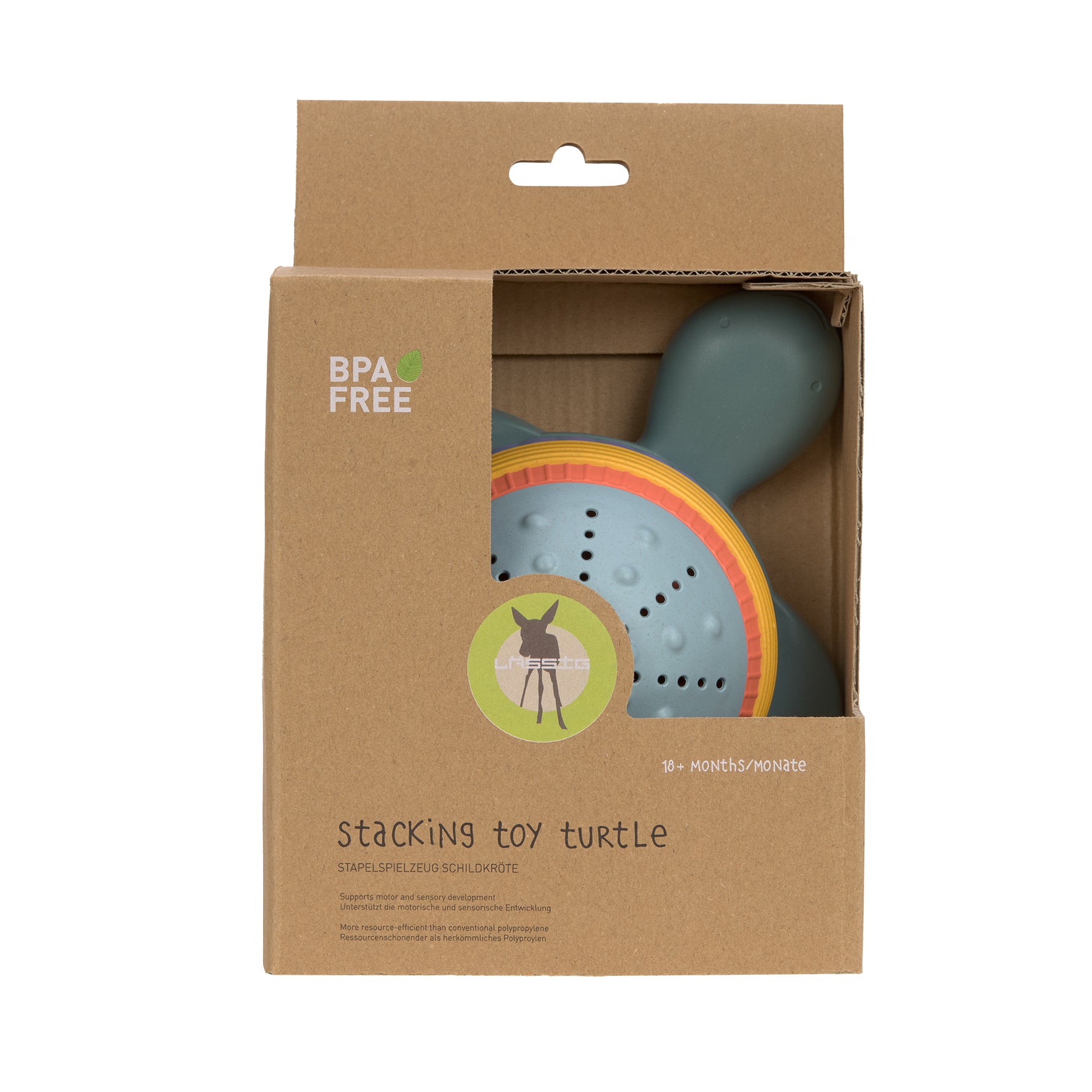 Mit dem Kinder Stapelspielzeug im fröhlichen Schildkröten-Design macht das Spielen im Sand und Wasser gleich noch mehr Spaß. Das Spielzeug Stacking Toy fördert die Motorik & Kreativität der Kleinen und ist vielseitig einsetzbar. Geeignet ab 18 Monaten.