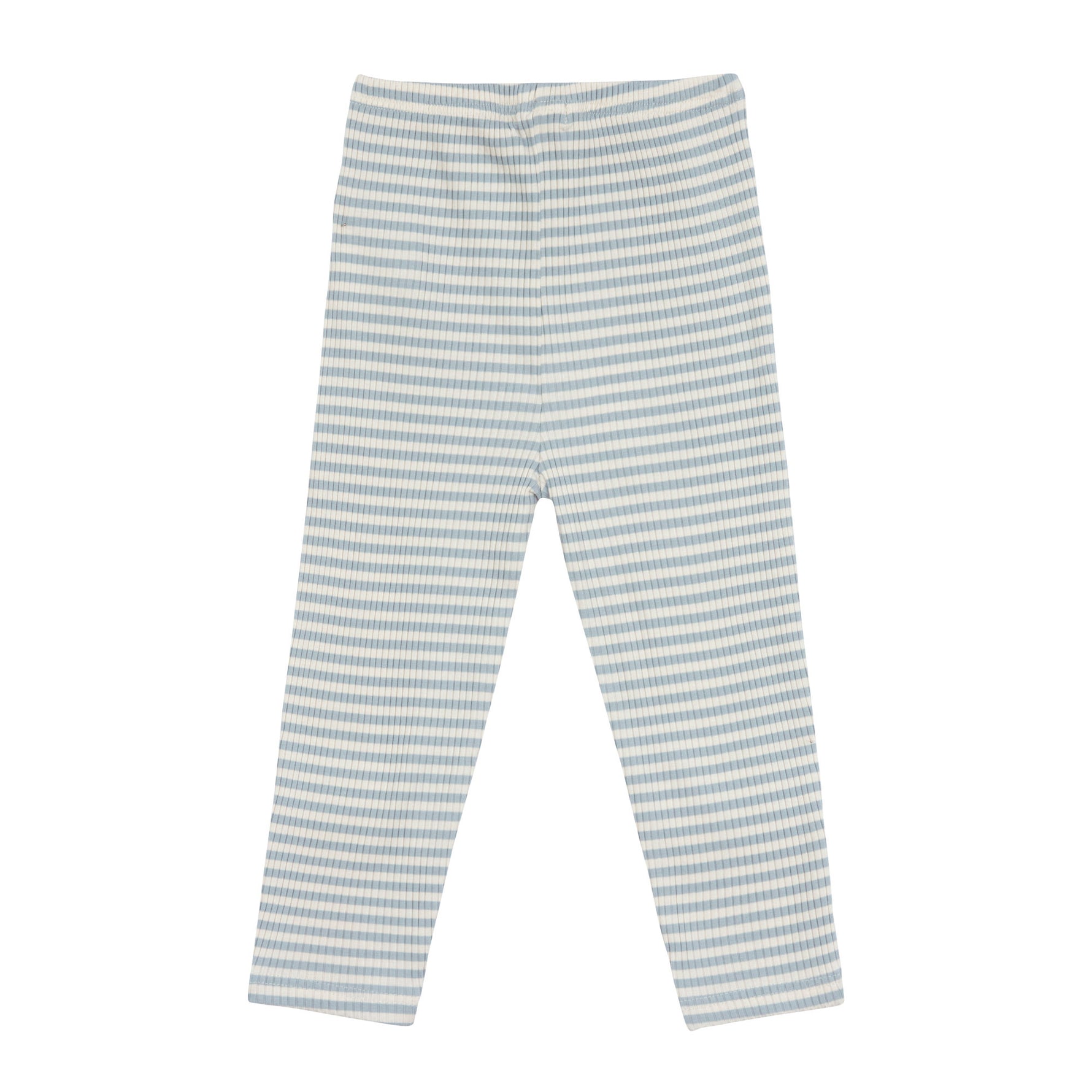 Die gerippte Kinder Leggins in Blau macht das Outfit zum Hingucker! Die Leggins aus Modal-Baumwolle (bio)-Mix rundet in modischen Farben und auffälligen Mustern jeden Look ab. Waschbar bei 30 °C im Schonwaschgang. Niedliche Mini-Stickerei als Detail.