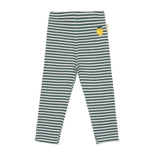 Die gerippte Kinder Leggins in Grün macht das Outfit zum Hingucker! Die Leggins aus Modal-Baumwolle (bio)-Mix runden in modischen Farben und auffälligen Mustern jeden Look ab. Waschbar bei 30 °C im Schonwaschgang. Niedliche Mini-Stickerei als Detail.