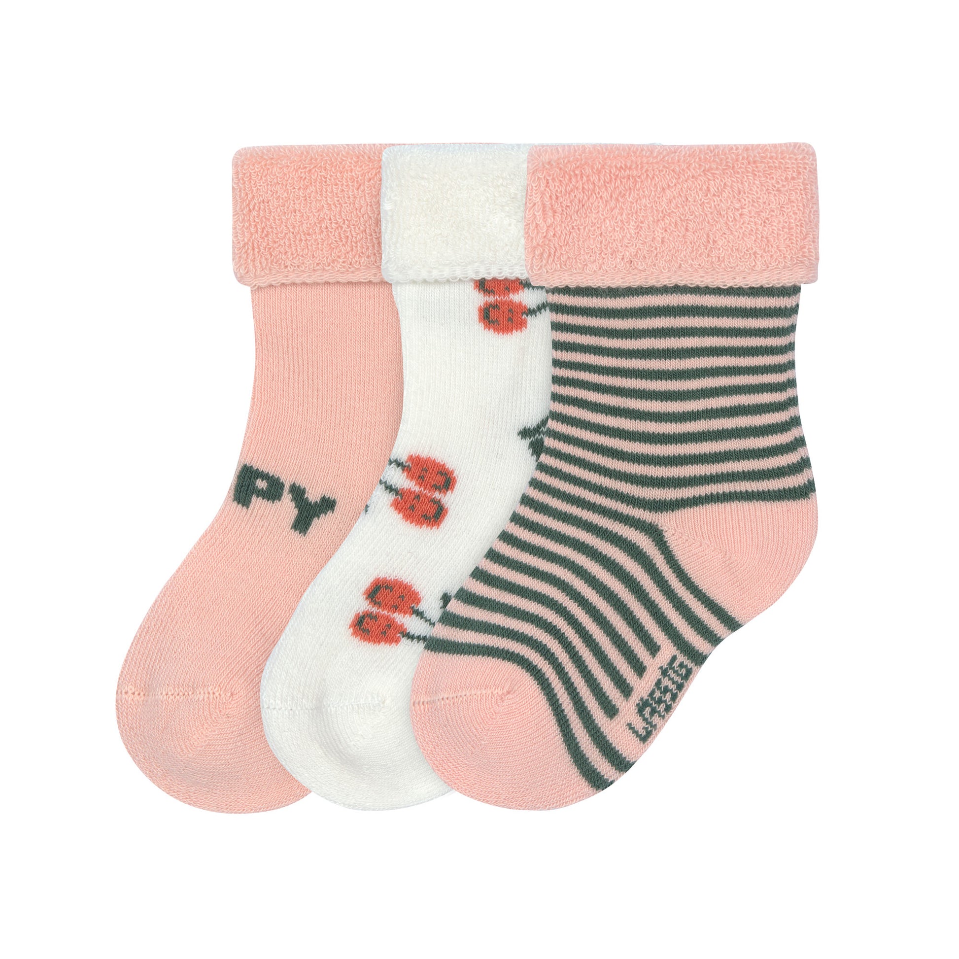 Die GOTS-zertifizierten Terry Socken für Kinder in Rosa mit einem hohen Anteil an Baumwolle (bio) machen jedes Outfit zum absoluten Hingucker. Atmungsaktiv. Hautsympathisch. Leichtes An- und Ausziehen. Flache Zehennaht. Kuscheliger Frottierflausch.