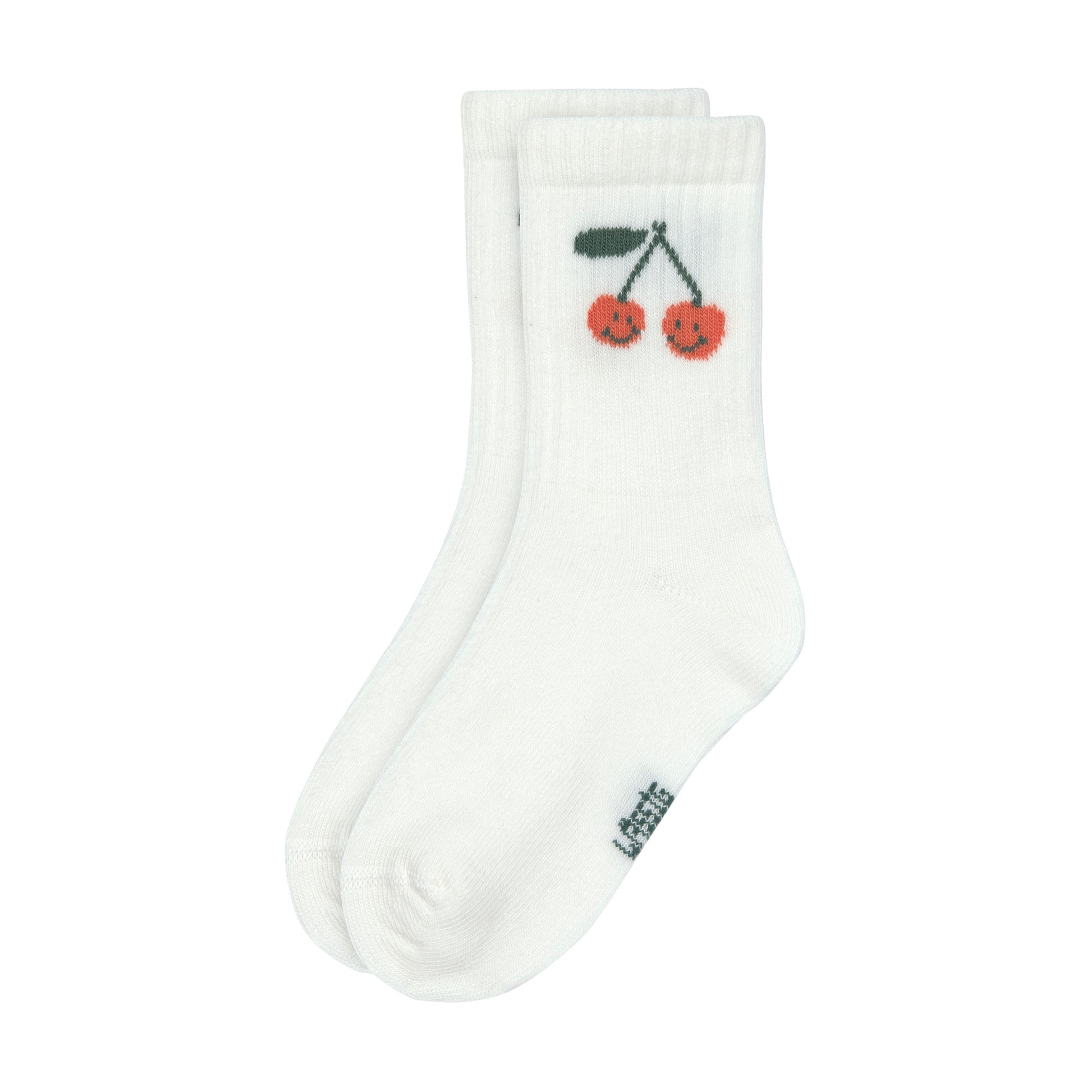 Die GOTS-zertifizierten Tennis Socks für Kinder, Design Cherry, mit einem hohen Anteil an Baumwolle (bio) machen jedes Outfit zum absoluten Hingucker. Die weichen Socken runden mit ihren fröhlich bunten Prints jeden Look ab.
