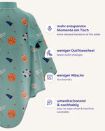 Mit unserer „BOO“ Signature Kollektion möchten wir mehr Freiheit im Alltag für Eltern und Kinder schaffen. Weniger Outfitwechsel, weniger Wäsche und mehr entspannte Momente am Tisch.&nbsp;Ein Lätzchen, das sich gut anfühlt. Für Kinder und für Eltern.