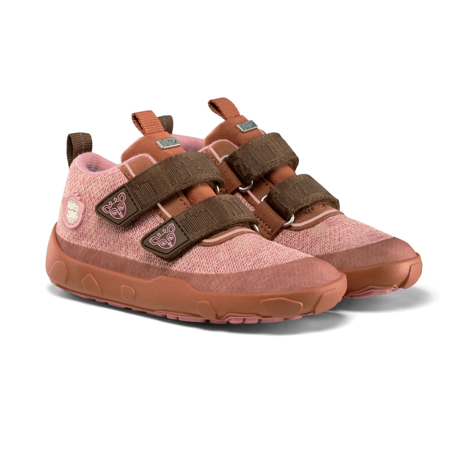 Der ideale Begleiter für die herbstliche Übergangszeit: Unser bunter Barfußschuh Happy von Affenzahn ist wasserdicht &amp; kalt gefüttert. Einfach mit Klettverschlüssen auf und zu zumachen. - Obermaterial: bluesign®-zertifiziertes Polyester Knit