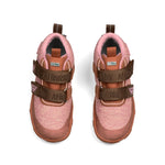 Der ideale Begleiter für die herbstliche Übergangszeit: Unser bunter Barfußschuh Happy von Affenzahn ist wasserdicht &amp; kalt gefüttert. Einfach mit Klettverschlüssen auf und zu zumachen. - Obermaterial: bluesign®-zertifiziertes Polyester Knit