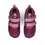 Der ideale Begleiter für die herbstliche Übergangszeit: Unser bunter Barfußschuh Happy von Affenzahn ist wasserdicht &amp; kalt gefüttert. Einfach mit Klettverschlüssen auf und zu zumachen. - Obermaterial: bluesign®-zertifiziertes Polyester Knit
