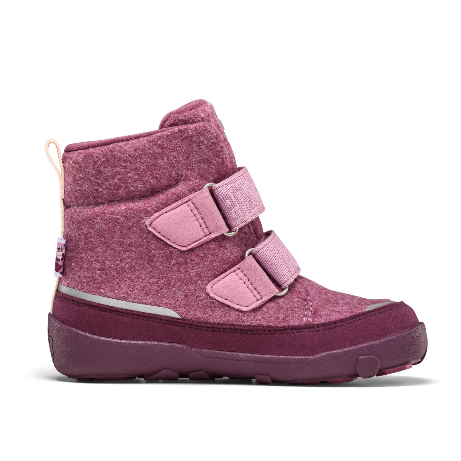 Der klassische Winterstiefel Wolle Comfy von Affenzahn &nbsp;aus recycelter Wolle ist warm gefüttert und wasserdicht. Mit zwei Klettverschlüssen kinderleicht zu Öffnen und zu Schließen.
