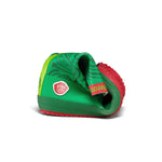 Bunte Gummistiefel mit niedlichem Frosch-Design – perfekt für Pfützensprünge und Regentage. Die veganen Stiefel von Affenzahn sind robust, wasserdicht und leicht anzuziehen. Mit rutschfester Sohle und ergonomischem Fußbett für sicheren Halt. Ideal für Kinder, die gerne draußen spielen und dabei trocken bleiben möchten.