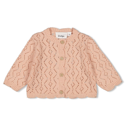 Strickweste in zartrosa Feetje Bloom with Love