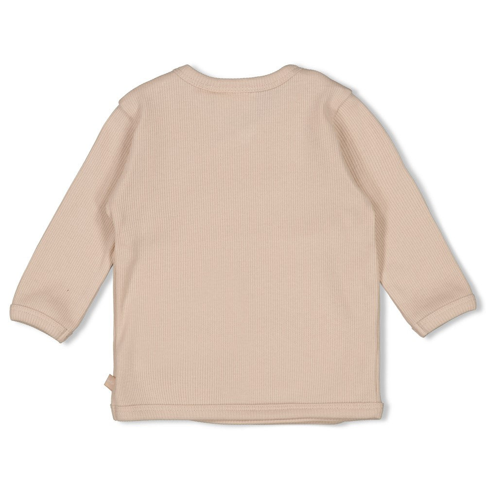 Geripptes Wickelshirt aus der "Honey Bear" Kollektion von Feetje.