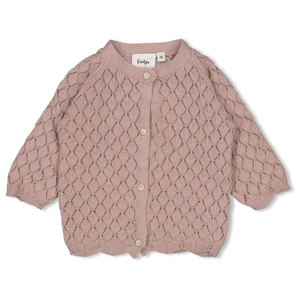 Beschreibung

Entdecke die charmante Strickjacke "Delicate Flower" von Feetje – das perfekte Lieblingsstück für kleine Mädchen. Mit ihrem zarten Design und hochwertiger Verarbeitung bietet sie Komfort und Stil für jeden Tag. Die weiche Strickqualität schmiegt sich angenehm an die Haut und hält warm, ohne zu beschweren. Ideal für Übergangsjahreszeiten oder als praktische Schicht unter Jacken. Ein zeitloses Kleidungsstück, das in keinem Mädchen-Kleiderschrank fehlen darf.