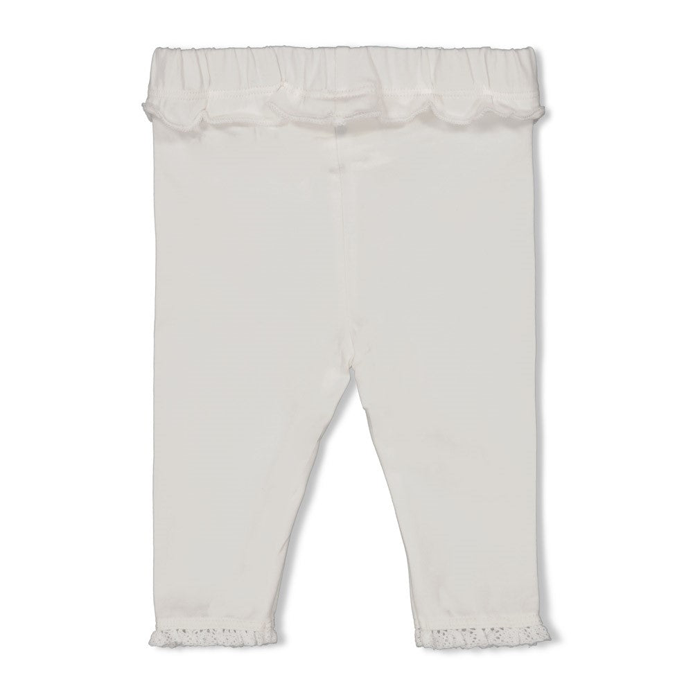 Weiße Leggings aus der Kollektion Delicate Flower von Feetje.