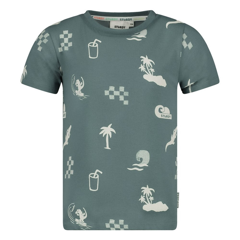 T-Shirt mit All Over Print aus der "Lagoon Legends" Kollektion von Sturdy.