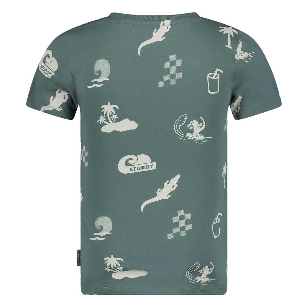T-Shirt mit All Over Print aus der "Lagoon Legends" Kollektion von Sturdy.