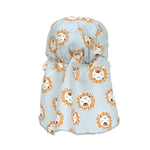 Der hellblaue Baby Sonnenhut mit extra langem Nackenschutz und Löwe Print schützt dank UV Schutz 80 die empfindliche Kopfhaut. Das schnell trocknende Obermaterial und die niedlichen Prints sorgen für unbeschwerte Sommertage.