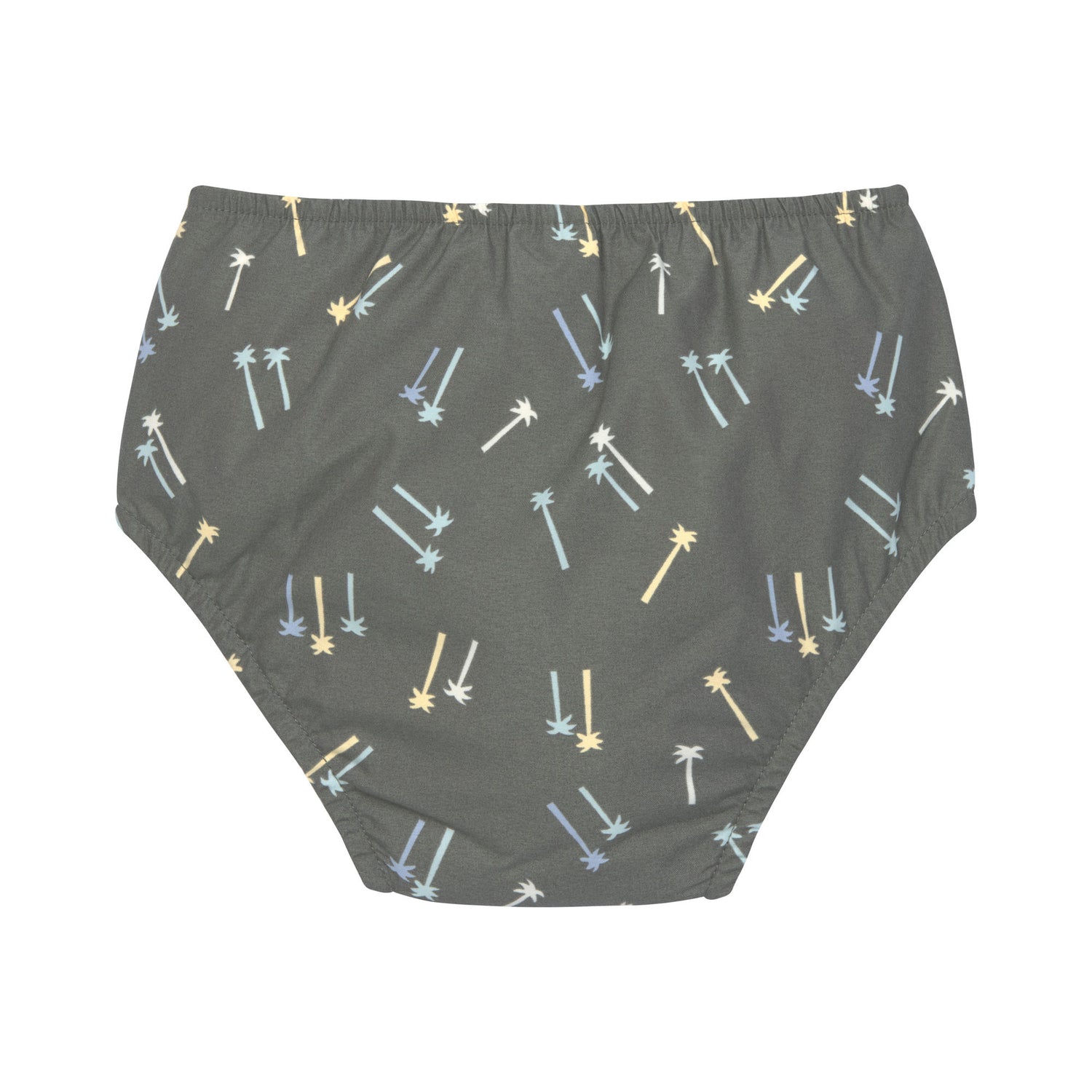 Die olivgrüne Baby Schwimmwindel mit Palms Print bietet eine schöne und umweltfreundliche Alternative zur Einwegwindel. Ihr saugfähiges Innenfutter hält die Kinderhaut trocken und größere Missgeschicke im Wasser auf. Geeignet von 3 Monaten bis 3 Jahren.