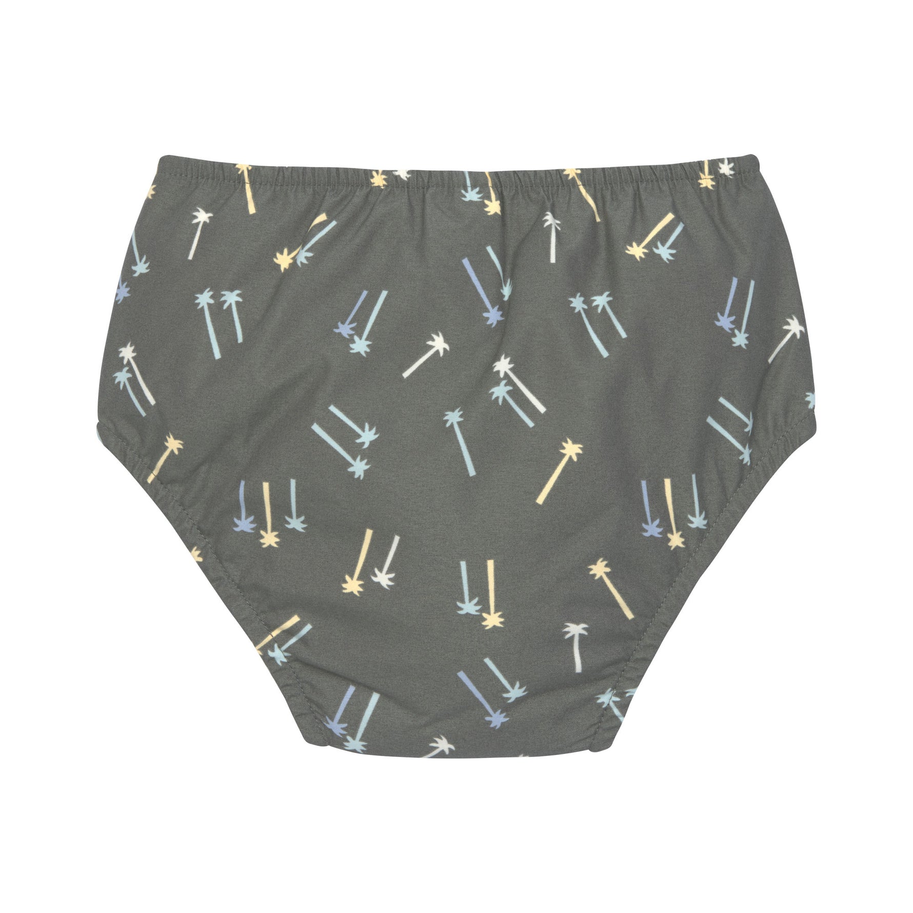 Die olivgrüne Baby Schwimmwindel mit Palms Print bietet eine schöne und umweltfreundliche Alternative zur Einwegwindel. Ihr saugfähiges Innenfutter hält die Kinderhaut trocken und größere Missgeschicke im Wasser auf. Geeignet von 3 Monaten bis 3 Jahren.
