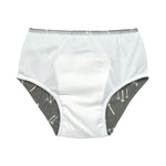 Die olivgrüne Baby Schwimmwindel mit Palms Print bietet eine schöne und umweltfreundliche Alternative zur Einwegwindel. Ihr saugfähiges Innenfutter hält die Kinderhaut trocken und größere Missgeschicke im Wasser auf. Geeignet von 3 Monaten bis 3 Jahren.