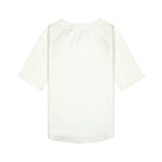 Das weiße, kurzärmelige Kinder UV Shirt mit UV-Schutz 60 kommt mit einem Sunshine Print und extra weichem Stoff. Das atmungsaktive und schnelltrocknende Material sorgt für eine angenehme Passform und Badespaß. Geeignet von 3 Monaten bis 3 Jahren.