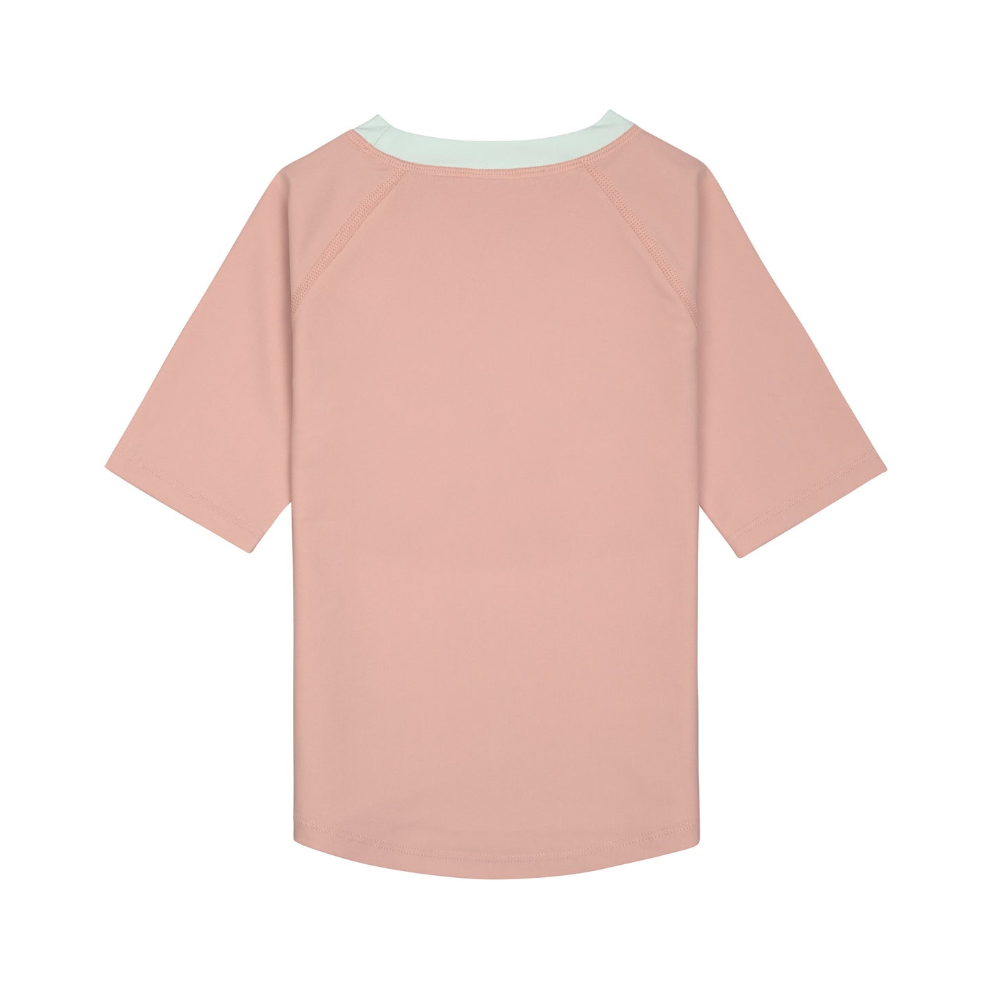 Das rosa, kurzärmelige Kinder UV Shirt mit UV-Schutz 60 kommt mit einem Waves Print und extra weichem Stoff. Das atmungsaktive und schnelltrocknende Material sorgt für eine angenehme Passform und Badespaß. Geeignet von 3 Monaten bis 3 Jahren.