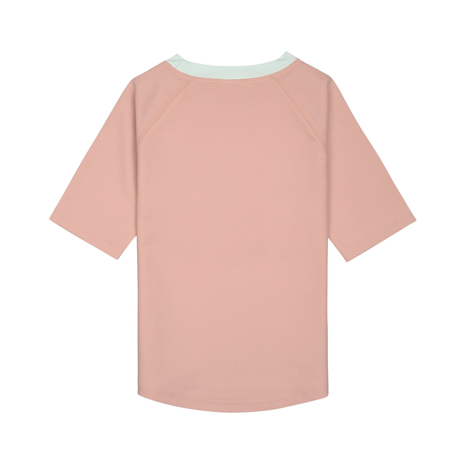 Das rosa, kurzärmelige Kinder UV Shirt mit UV-Schutz 60 kommt mit einem Waves Print und extra weichem Stoff. Das atmungsaktive und schnelltrocknende Material sorgt für eine angenehme Passform und Badespaß. Geeignet von 3 Monaten bis 3 Jahren.