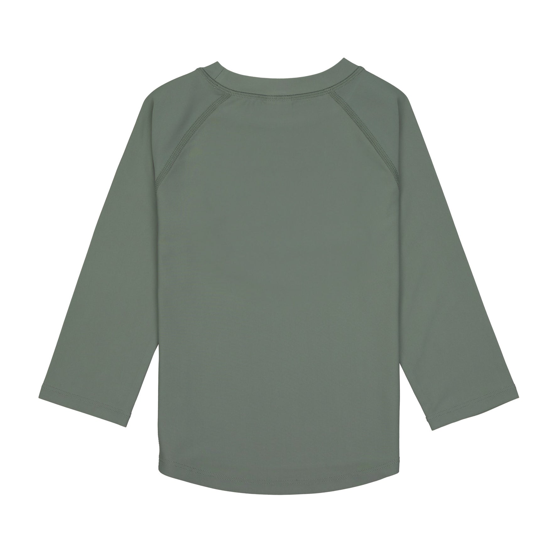 Das olivgrüne, langärmelige Kinder UV Shirt mit UV-Schutz 60 kommt mit einem Palmen Print und extra weichem Stoff. Das atmungsaktive und schnelltrocknende Material sorgt für eine angenehme Passform und Badespaß. Geeignet von 3 Monaten bis 3 Jahren.