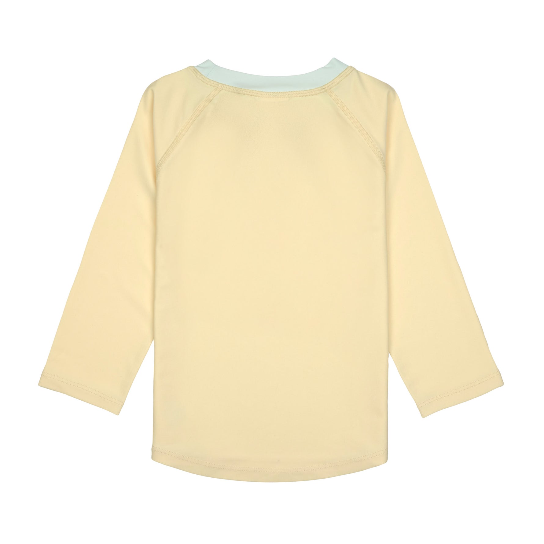 Das gelbe, langärmelige Kinder UV Shirt mit UV-Schutz 60 kommt mit einem Waves Print und extra weichem Stoff. Das atmungsaktive und schnelltrocknende Material sorgt für eine angenehme Passform und Badespaß. Geeignet von 3 Monaten bis 3 Jahren.