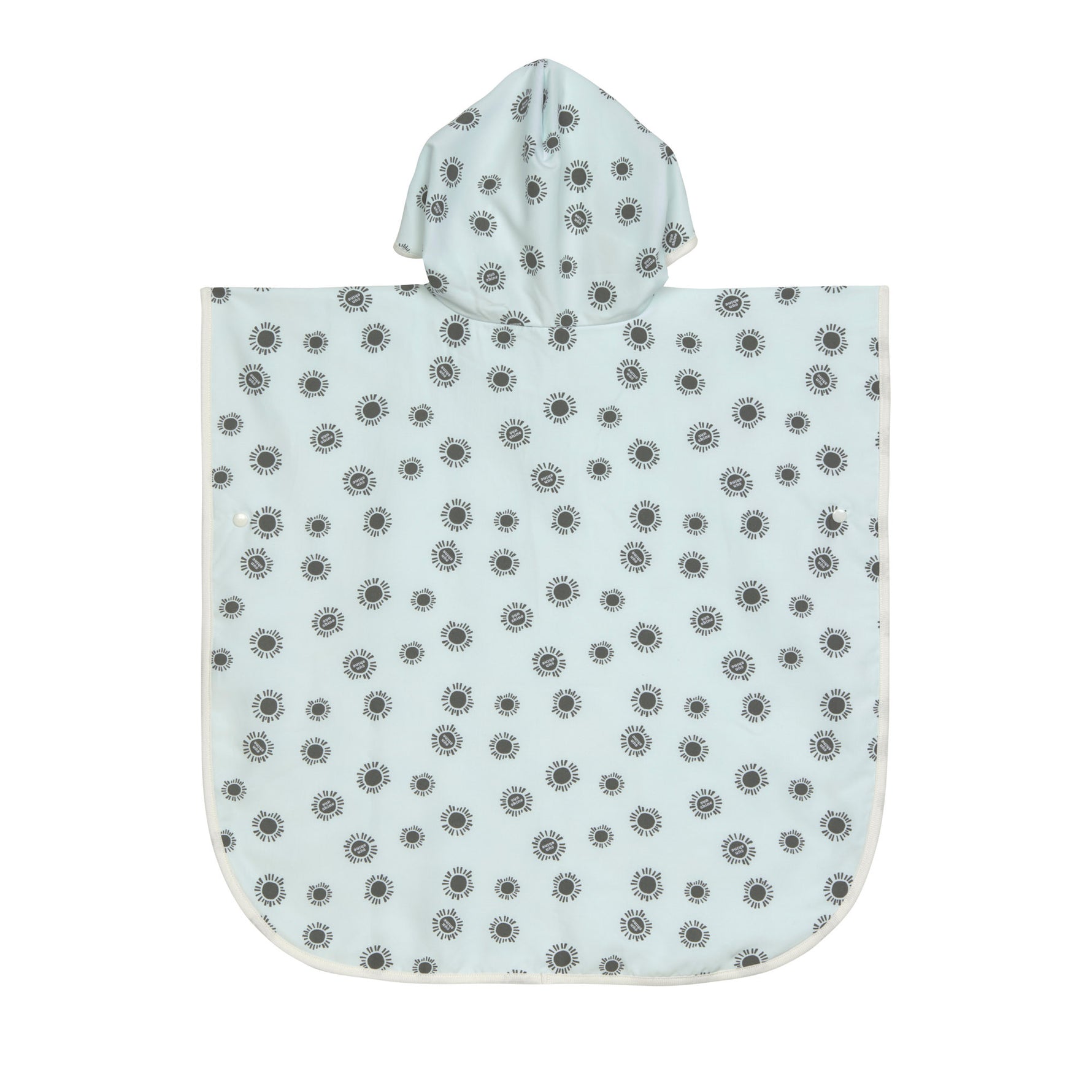 Der Kinder UV Badeponcho im Sunshine Sea Foam Design mit UV-Schutz 80 hält nach dem Planschen wunderbar warm. Die Mikrofaser-Außenseite vom Beach Poncho schützt vor Wind, seine Frottee-Innenseite nimmt Feuchtigkeit auf. Geeignet bis 3 Jahre.
