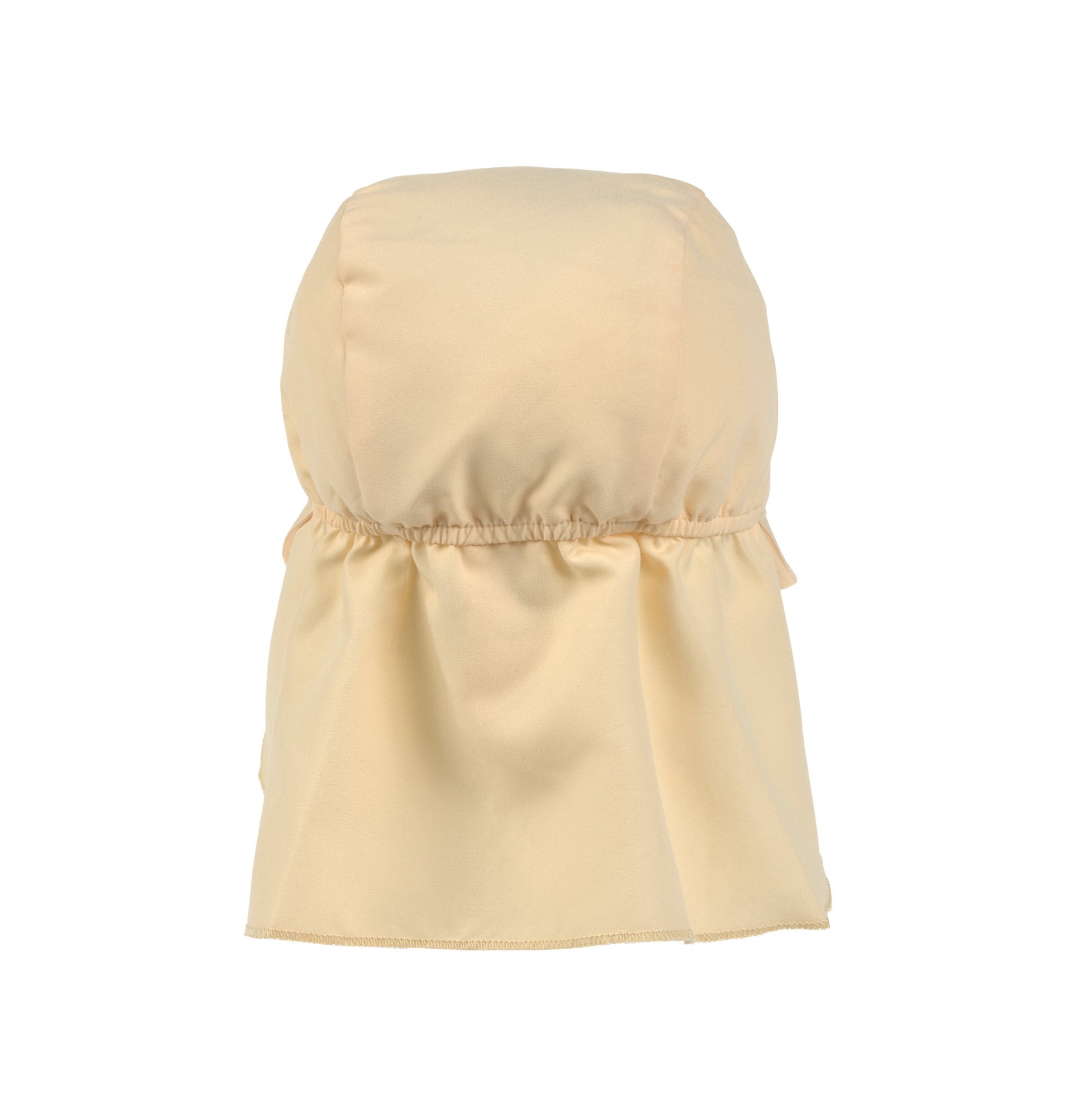 Der gelbe Kinder Sonnenhut mit extra langem Nackenschutz und UV-Schutz 80 schützt den Kopf, Nacken und die Augen von Babys und Kleinkindern. Das schnelltrocknende Obermaterial und sommerliche Farben sorgen für unbeschwerte Sommertage.