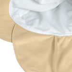 Der gelbe Kinder Sonnenhut mit extra langem Nackenschutz und UV-Schutz 80 schützt den Kopf, Nacken und die Augen von Babys und Kleinkindern. Das schnelltrocknende Obermaterial und sommerliche Farben sorgen für unbeschwerte Sommertage.