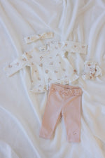 Hose rosa mit Masche Feetje Bloom with Love