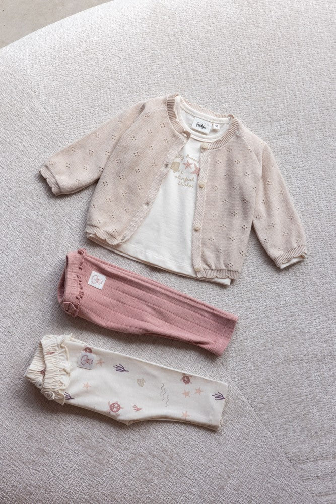 Beschreibung

Legging aus der Kollektion Starfish Wishes von Feetje

Material

96% CO + 4% EL Single Jersey SLUB