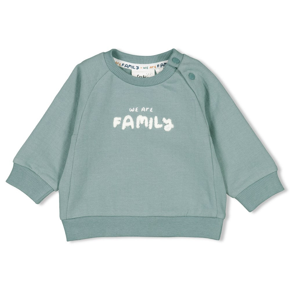 Sweater "Family" in mint