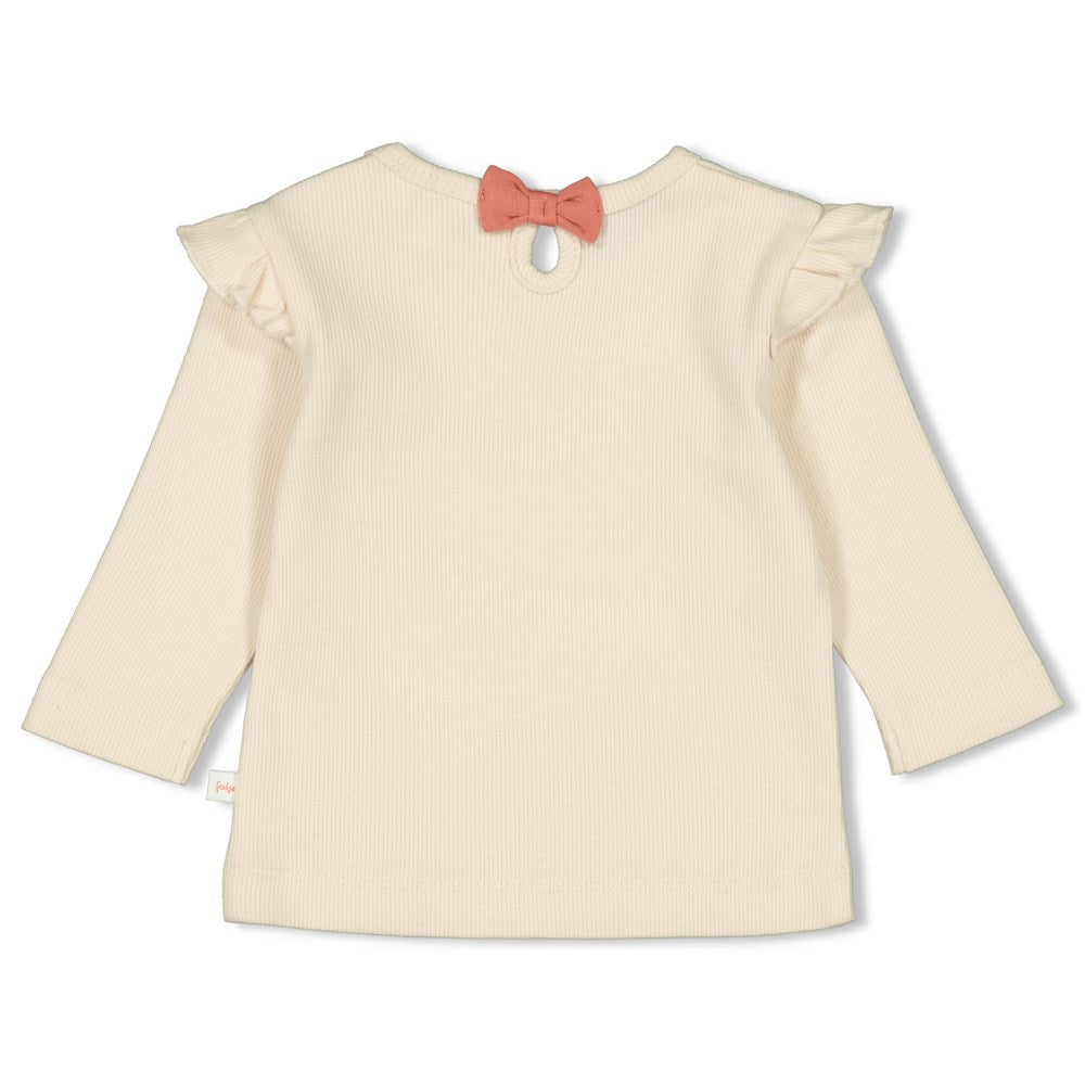 Langarm Shirt mit Rüschen - Sending Love