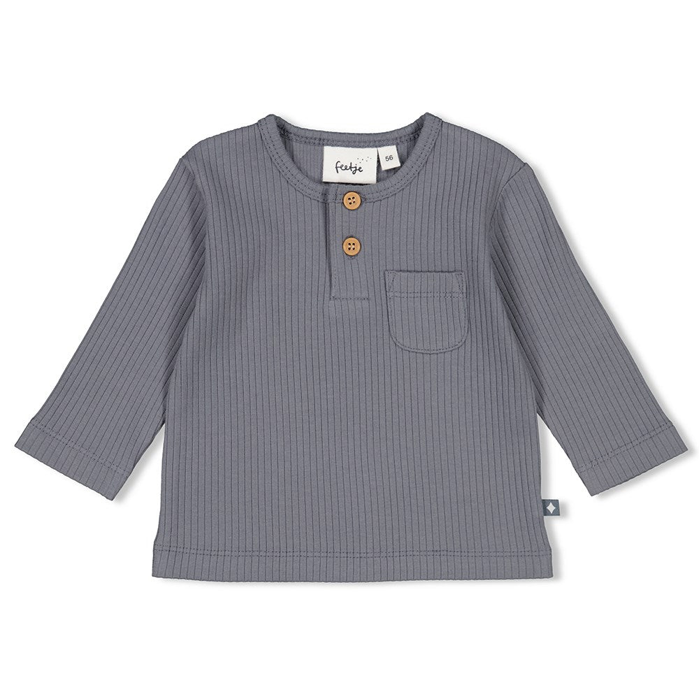 Langarm Shirt gerippt - forever Bestie: Das perfekte Baby Langarm Shirt aus der Newborn Kollektion von Feetje für deine kleine forever Bestie! Hergestellt aus weichem, gerippten Stoff und mit dem süßen Aufdruck "Forever Bestie" wird es zum neuen Lieblingsteil im Kleiderschrank.&nbsp;