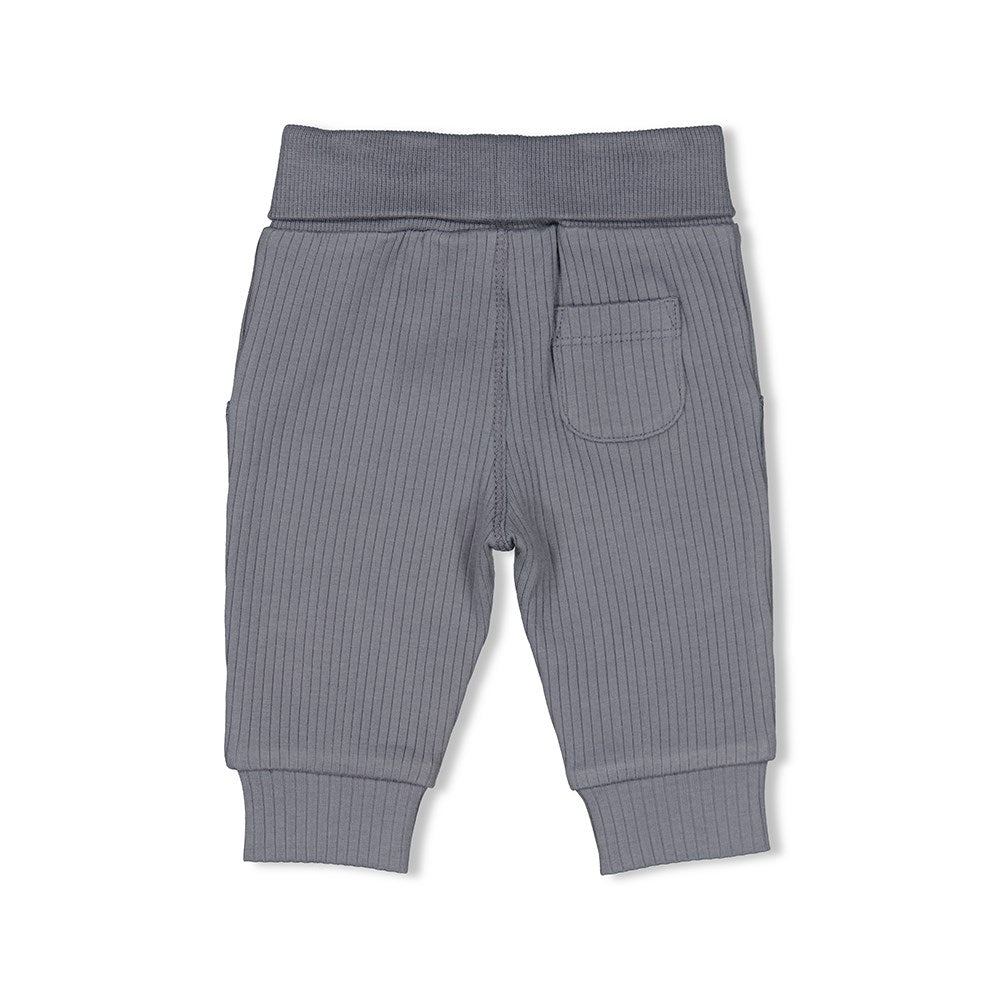 Babys erste Hose, aus der bezaubernden New Born Kollektion "Forever Bestie" von Feetje. In dieser gerippten Hose wird sich dein kleiner Schatz pudelwohl fühlen, dank des weichen Materials und des elastischen Bunds. Forever Besties? - Forever in style!