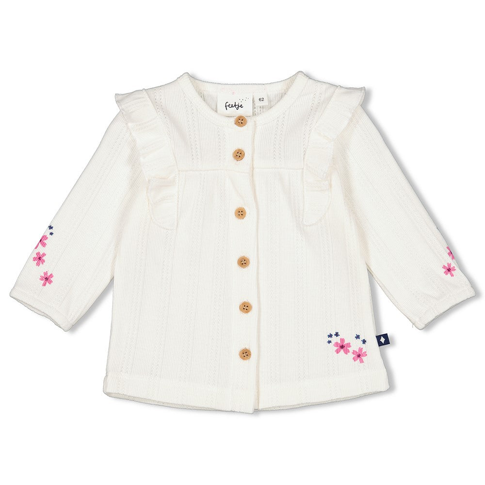Gerippte Bluse aus der Kollektion Midnight Flowers von Feetje