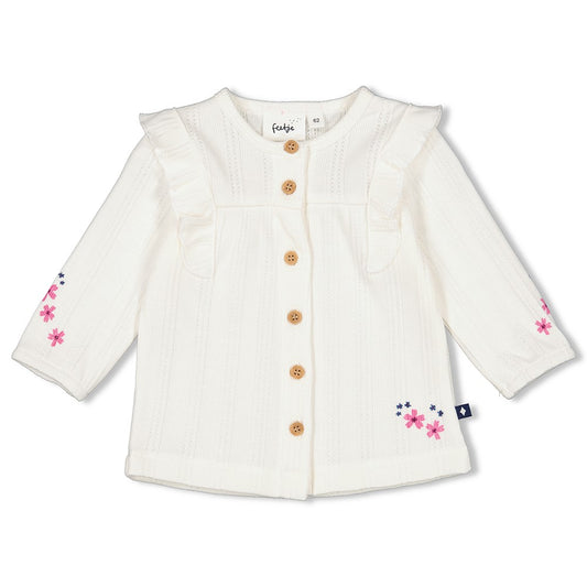 Gerippte Bluse aus der Kollektion Midnight Flowers von Feetje