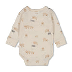 Dieser Wickelbody aus der Sleepy Sheepy Kollektion von Feetje besticht durch einen niedlichen All-Over Schafprint und sorgt für gemütlichen Tragekomfort bei Ihrem Baby.