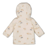 Diese kuschelige Wendejacke mit Kapuze aus der Sleepy Sheepy Kollektion von Feetje begeistert mit einem charmanten Schafmuster auf der einen Seite und bietet vielseitigen Tragekomfort für Ihr Kind.