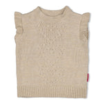 Dieser beige, gestrickte Pullunder stammt aus der Shine Bright Kollektion von Jubel und bietet eine stilvolle Ergänzung für Ihre Garderobe.