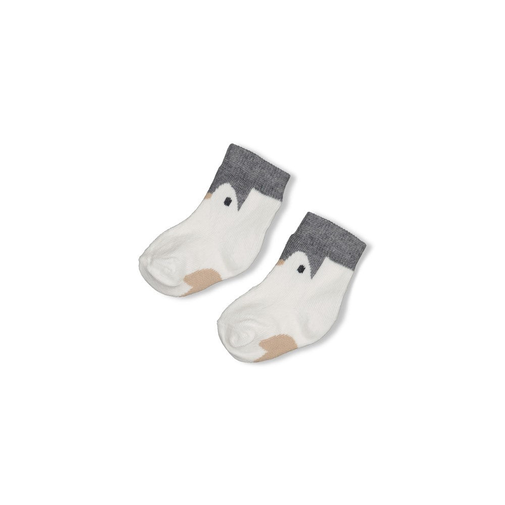 Kuschelige Socken mit niedlichem Pinguin-Design – perfekt für kleine Füße. Die hochwertige Mischung aus Baumwolle, Polyamid und Elasthan sorgt für optimalen Halt, Komfort und Langlebigkeit. Ideal für den täglichen Gebrauch und angenehm zu tragen.