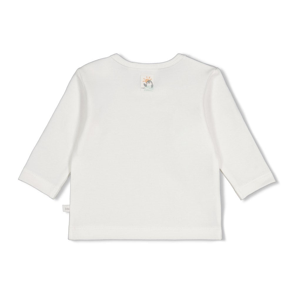 Weiches und komfortables Longsleeve mit niedlichem Penguin-Motiv – perfekt für kuschelige Momente. Das hochwertige Single-Jersey-Material aus 94% Baumwolle und 6% Elasthan bietet optimale Bewegungsfreiheit und Strapazierfähigkeit. Ideal für den Alltag und besonders angenehm auf empfindlicher Babyhaut.