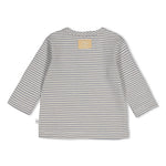 Gerippte Longsleeve Ringel - Breakfast Buddy von Feetje. Das klassische Ringel-Design in angenehmer Rippqualität bietet Komfort und Stil für jeden Tag. Die elastische Mischung aus Baumwolle und Elasthan sorgt für optimale Bewegungsfreiheit und langlebige Passform.