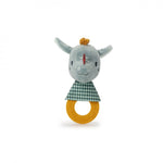 Diese weiche, besänftigende Beißrassel mit Joe, den Drachen sorgt für zusätzliche Sinnesreize durch beruhigende Glöckchen- und Raschelgeräusche in der Rassel.