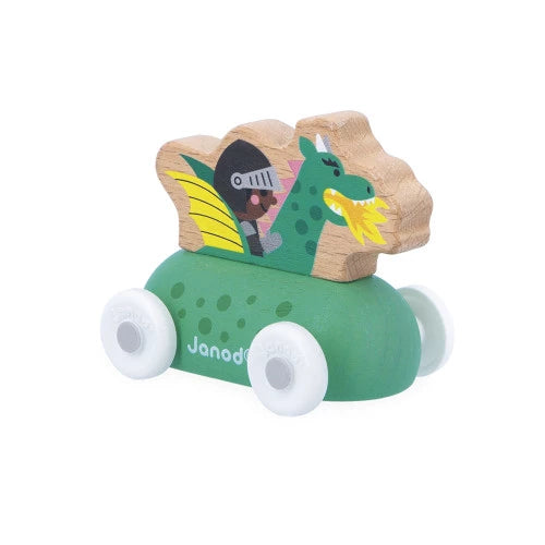 Dieses kleine Holzauto mit rollendem Drachen ist ideal für Kinder ab 12 Monaten. Es liegt gut in der Hand und fördert spielerisch Fantasie und Kreativität. Perfekt zum Kombinieren mit Spielteppichen aus der Cross Roads Kollektion. Hergestellt aus FSC™-zertifiziertem Holz aus nachhaltiger Forstwirtschaft.