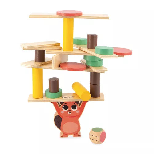 Beschreibung

Eine Spielbox eigens für Babys ab 36 Monaten: Hier ist die Janod Box! Diese Box für Kinder wurde speziell zur Förderung des Denkvermögens konzipiert und enthält 4 Lernspiele aus Holz.

Da ist zunächst ein Bauspiel mit 6 doppelseitigen Vorlagenkarten, die Ihrem Kind helfen zu lernen, wie man Konstruktionen nachbaut, und den Begriff der Größe zu verstehen. In Form von drei Bäumen, die jeweils aus vier Teilen bestehen, erfordert dieses Lernspiel Beobachtungsgabe und logisches Denken.